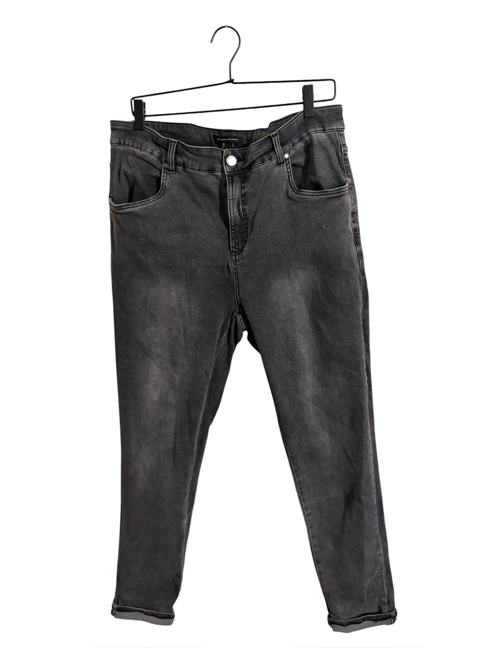 Universal Standard Gray Black‎ Skinny Jeans Size 16